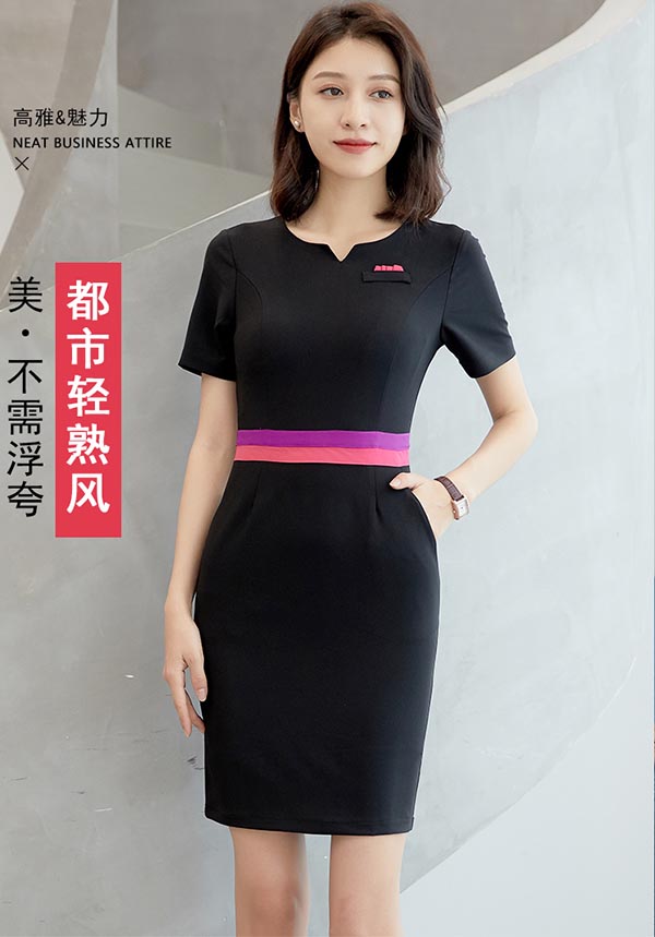 美容師連衣裙工作服,養生會(huì )所工裝