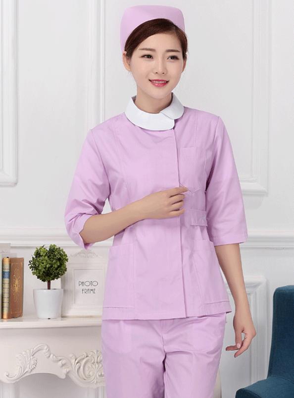 七分袖護士服分體套裝