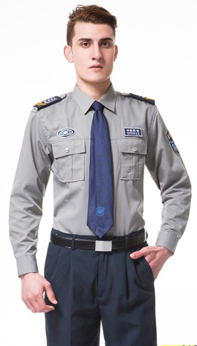 春秋裝保安服長(cháng)袖襯衫款套裝