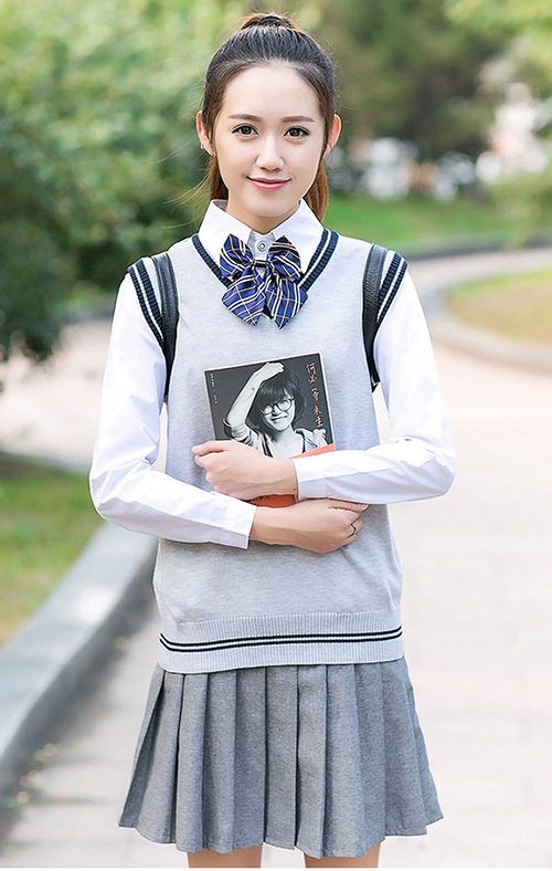 高中生英倫風(fēng)西裝校服班服套裝圖3