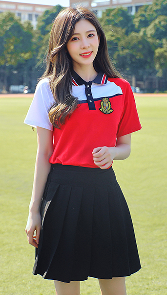 中學(xué)生夏季校服套裝運動(dòng)服女套裝