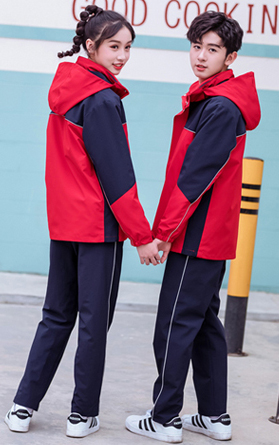 三合一沖鋒衣校服套裝圖2