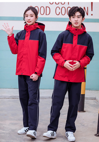 三合一沖鋒衣校服套裝圖3
