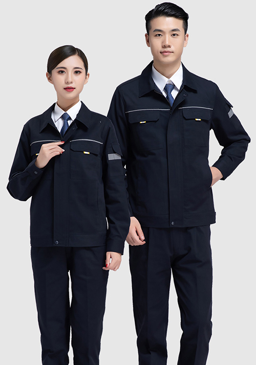 防靜電黑色套裝加油站工作服
