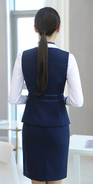 空姐制服,高端職業(yè)裝馬甲套裙女秋圖3