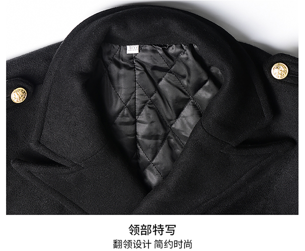 飛行員機長(cháng)羊毛呢大衣男產(chǎn)品特色