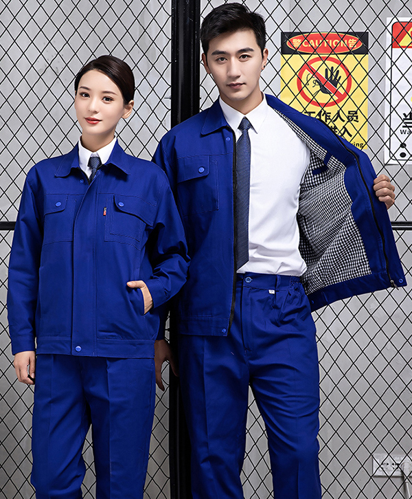 耐磨全棉長(cháng)袖汽修服,電焊工工裝勞保服