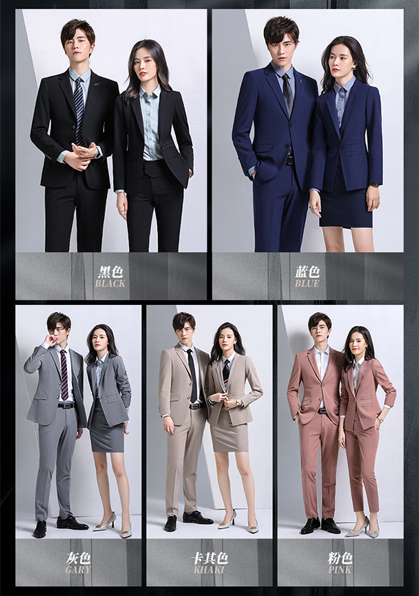 4s店銷(xiāo)售員職業(yè)西服套裝圖3