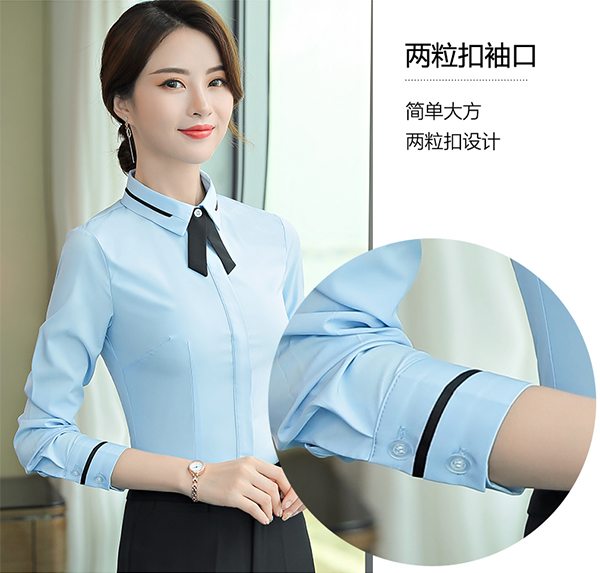 商場(chǎng)專(zhuān)柜條紋襯衣包裙工作服套裝產(chǎn)品特色2