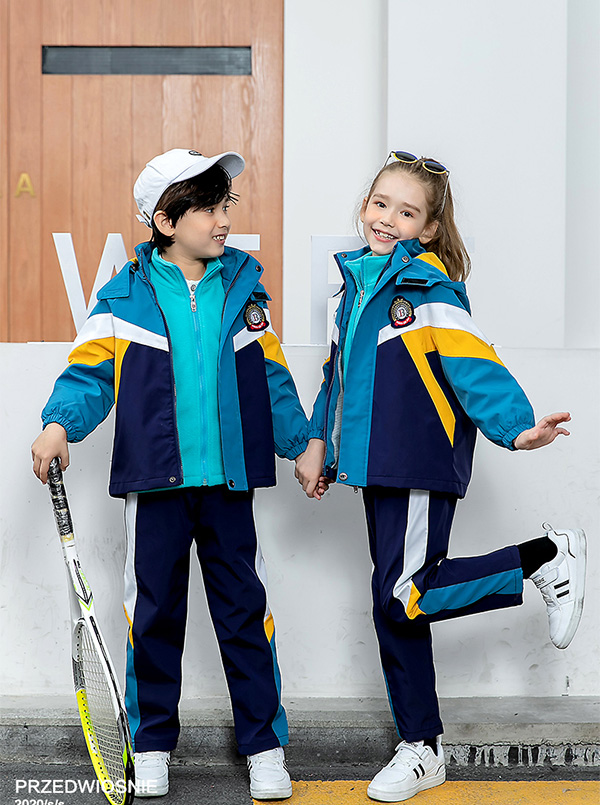 學(xué)生校服沖鋒衣套裝,幼兒園園服班服