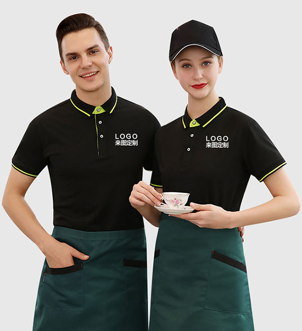 Polo衫工作服,刺繡logo文化衫
