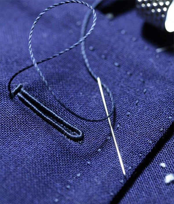 成都高級西服定制第一人是誰(shuí)-手工扣眼