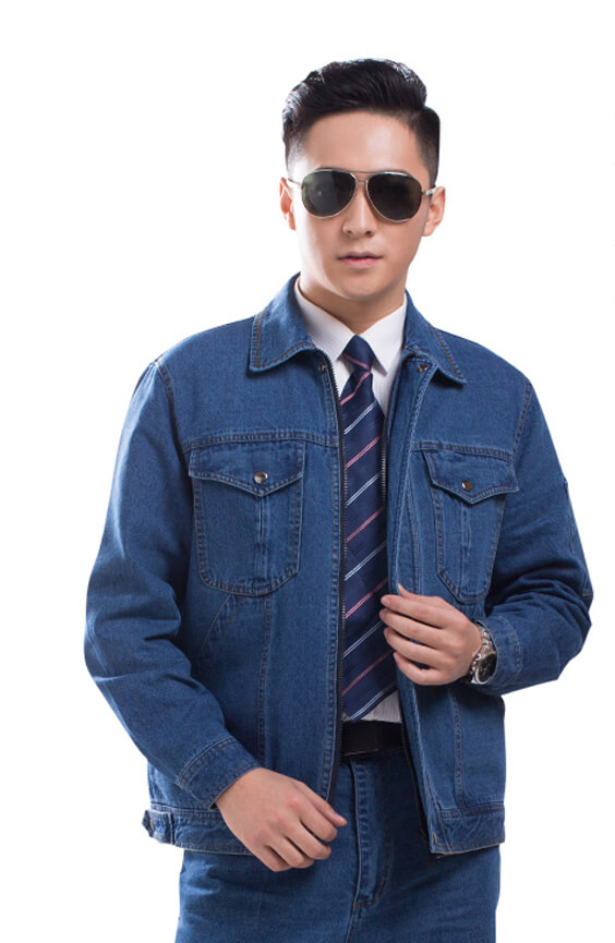 電力公司牛仔工作服圖2