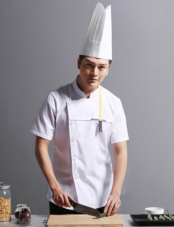 廚師夏季短袖工作服