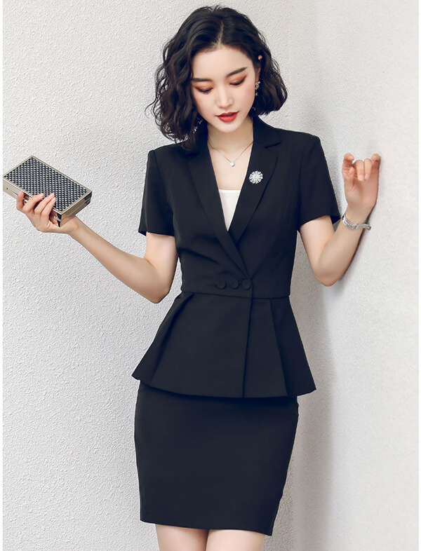 酒店經(jīng)理工作服夏季女裝圖2