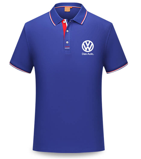 大眾4s店工作服——POLO衫藍色