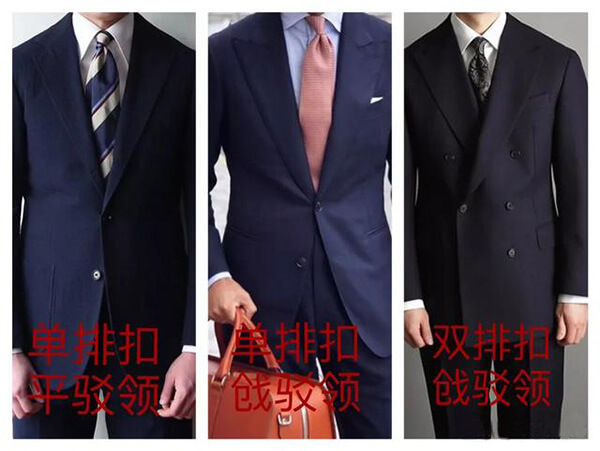 商務(wù)西服領(lǐng)型