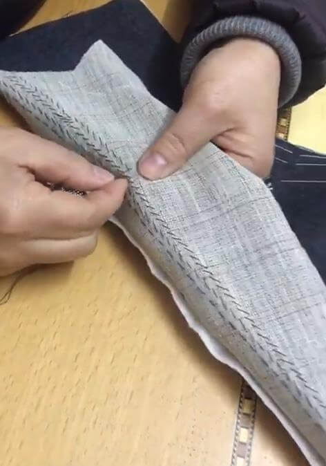 手工縫駁頭