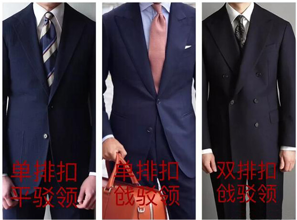 商務(wù)西服款式