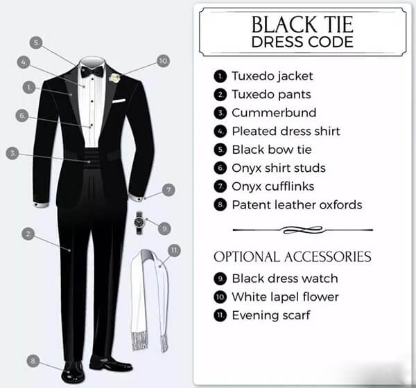 black tie