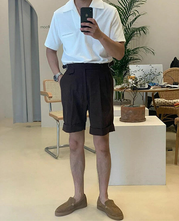 寬度合適的短褲