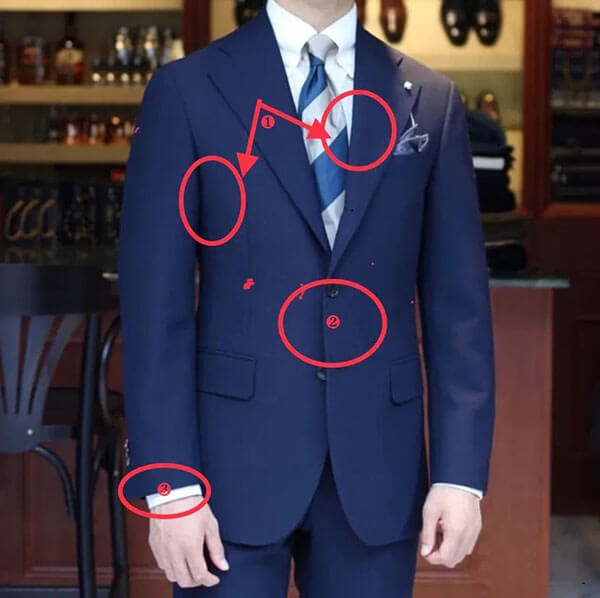 西服合身