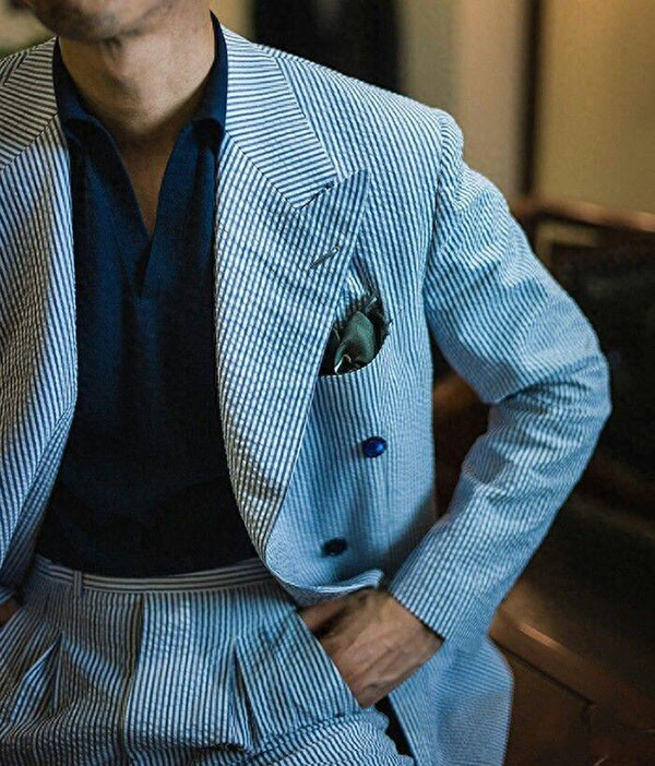 泡泡紗西服