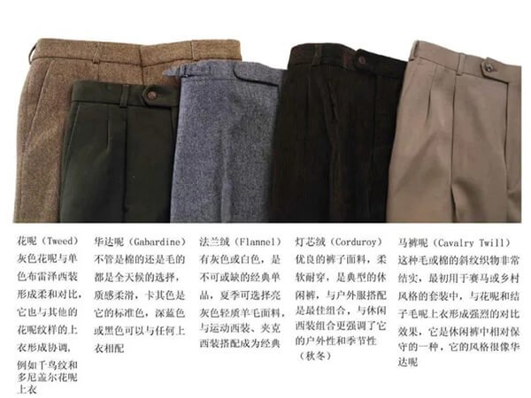 休閑褲面料