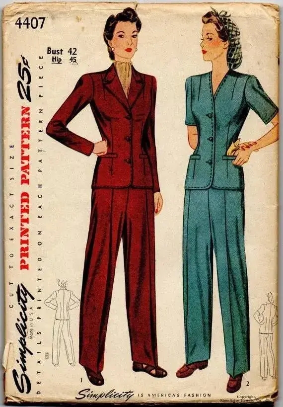 1942年的女式褲裝